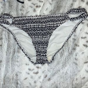 Black and white bikini bottom